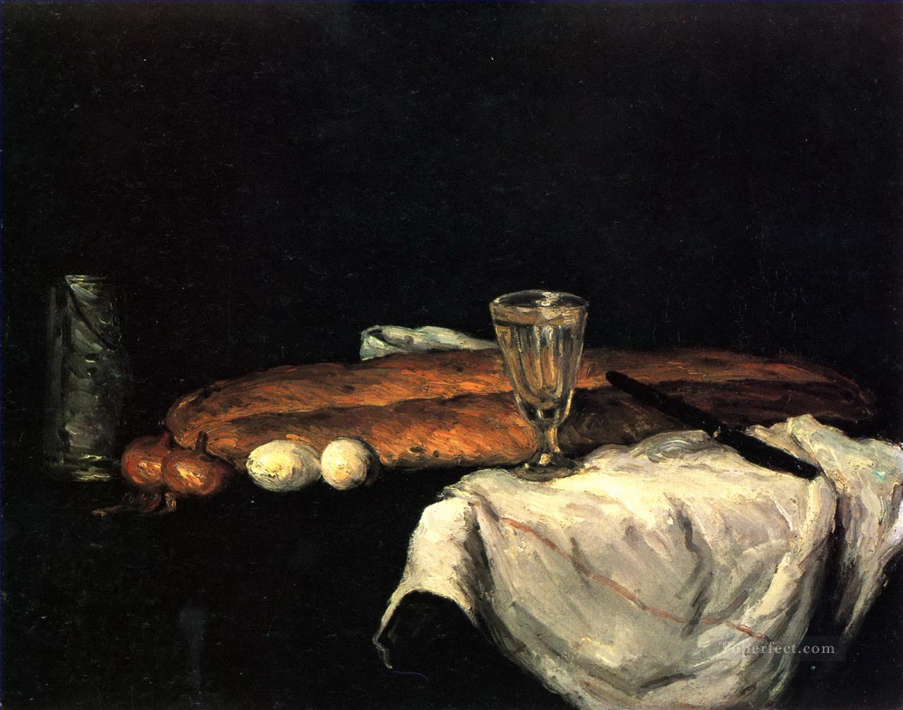 Still Life with Bread and Eggs Paul Cezanne Oil Paintings